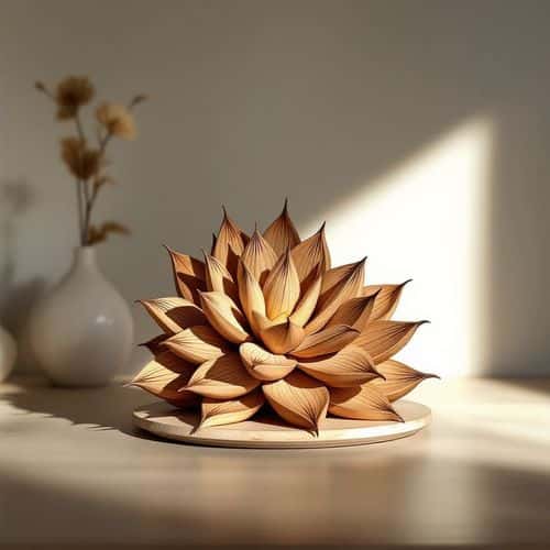 AI-Generated Wooden Succulents preview 1