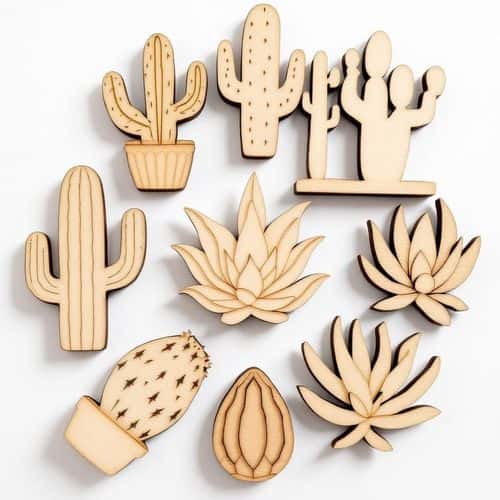 AI-Generated Wooden Succulents preview 6