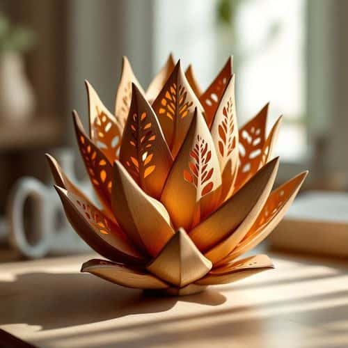 AI-Generated Wooden Succulents preview 4